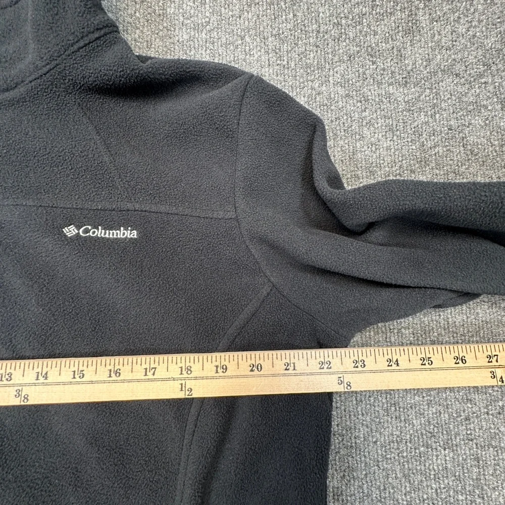 Columbia Interchange Benton Springs Fleece Jacket Womens XL Black Zip Shacket - Picture 5 of 8